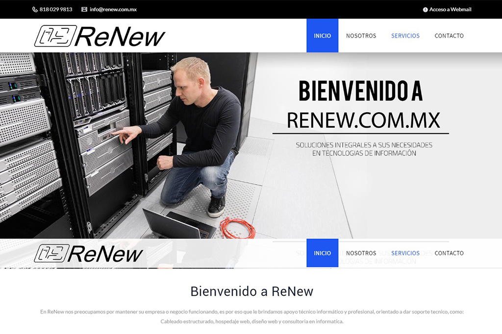 Página web ReNew