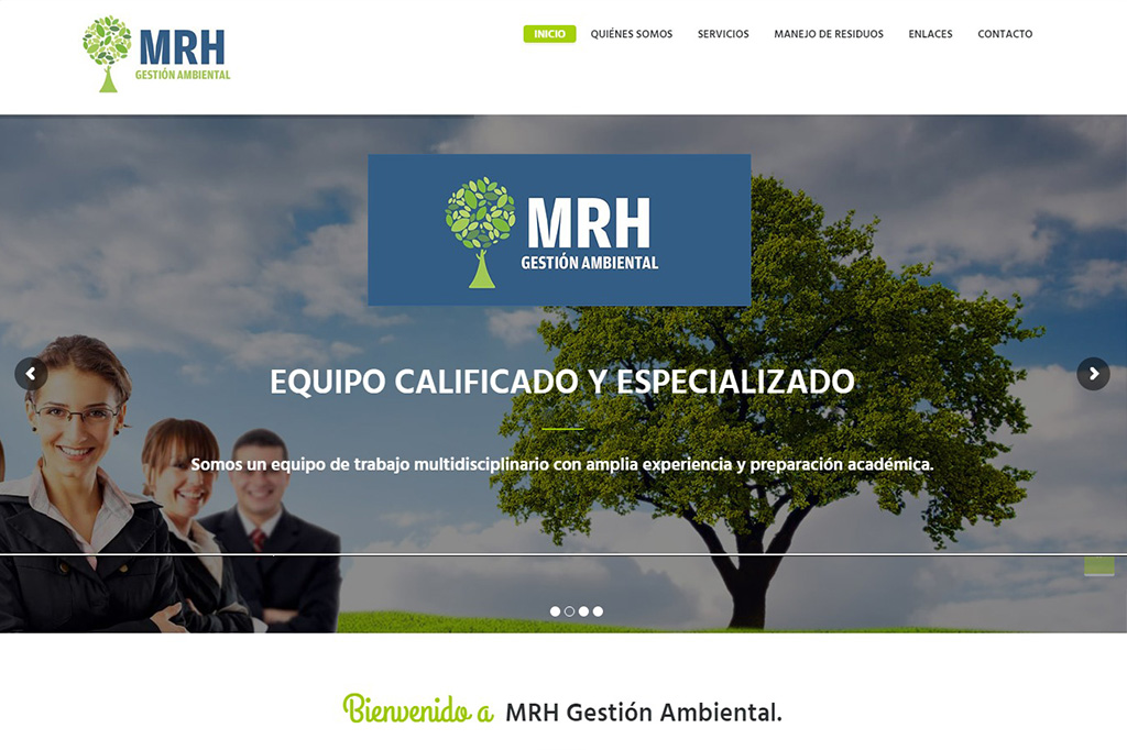 Página web MRH Ambiental