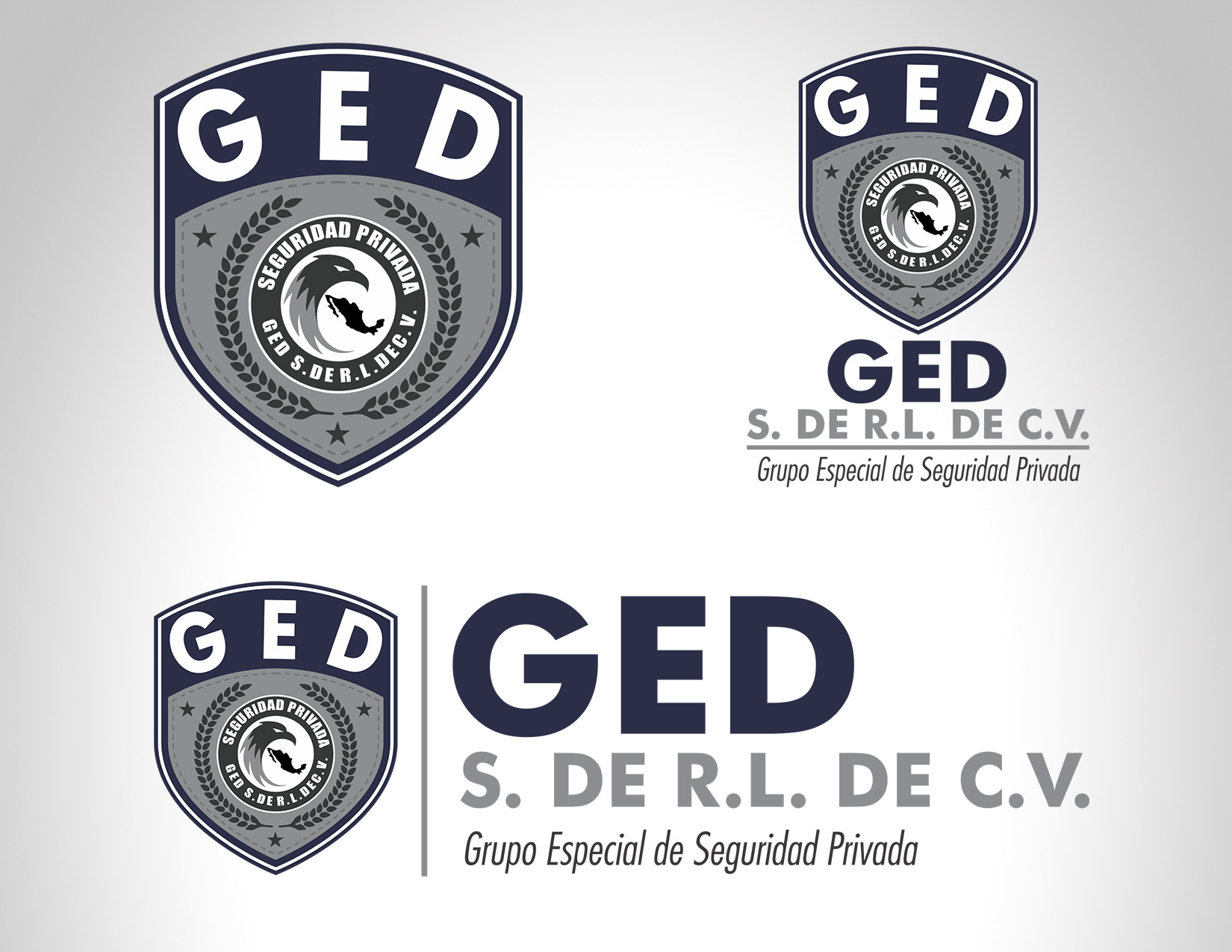 Diseño Logo Seguridad Privada GED
